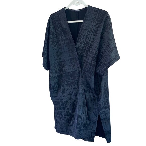 Elevated Essentials Womens Size S Gray Japanese Inspired Jacket V-neck Dolman - Picture 10 of 16